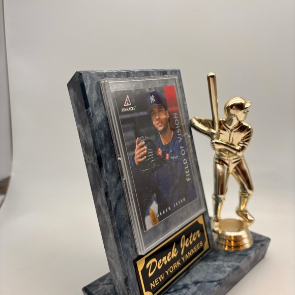 VTG New York Yankees Derek Jeter Field of Vision Card Decorative Plaque - Picture 5 of 12